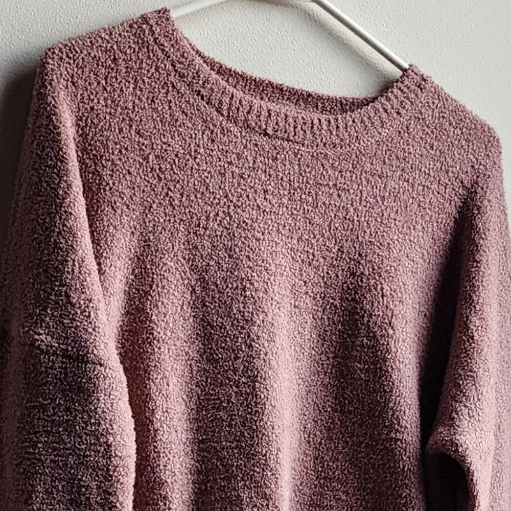 Sincerely Jules Mauve Long Sleeve Crop Top Size Small